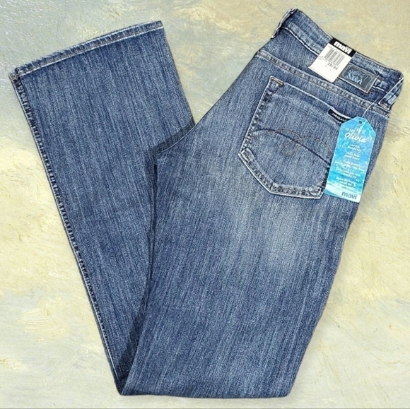 Mavi Medium Wash Straight Leg Low-rise "Olivia" Jeans - Picture 1 of 5